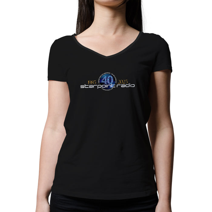 STARPOINT RADIO | Women's V-Neck T-Shirt