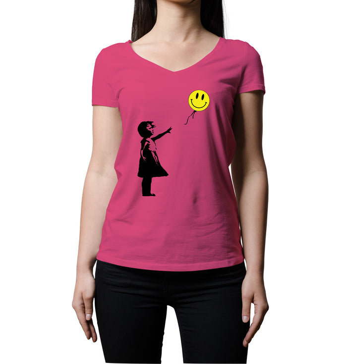 Acid Girl | Women's V-Neck T-Shirt