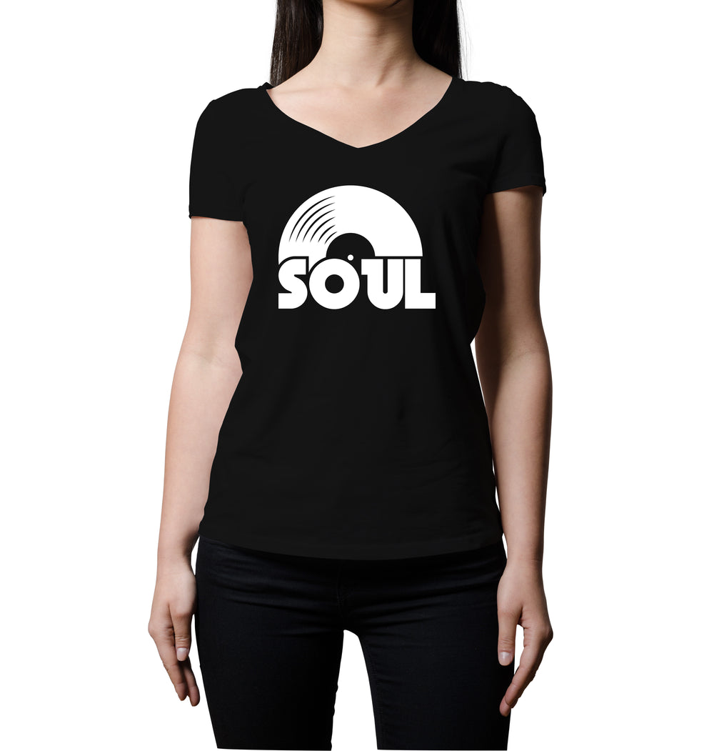 Soul Records | Women's V-Neck T-Shirt