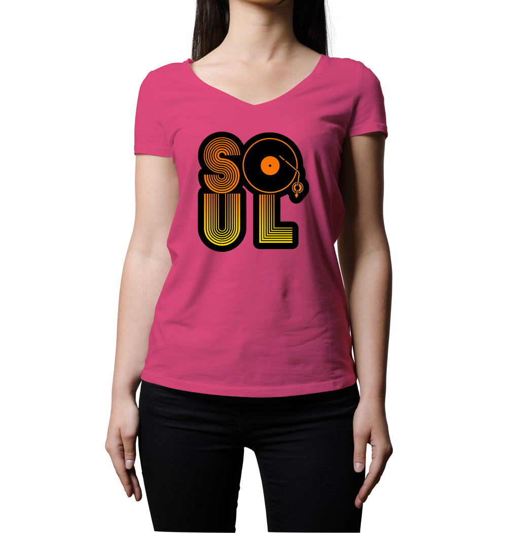 S-O-U-L | Women's V-Neck T-Shirt