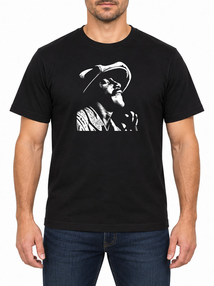 Donny Hathaway — Deep Black T-shirt, front print