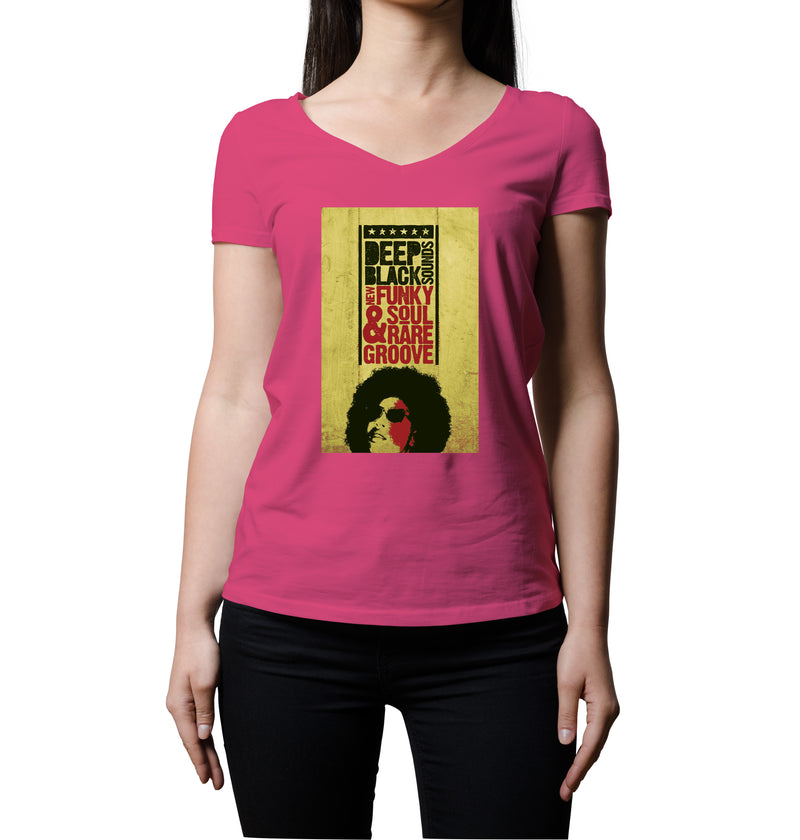 Deep Black Sounds | Women's V-Neck T-Shirt