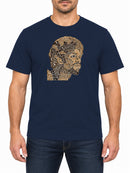 Gil Scott-Heron Distressed — New French Navy T-shirt, front print