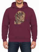 Gil Scott-Heron Distressed — Burgundy hoodie, front print