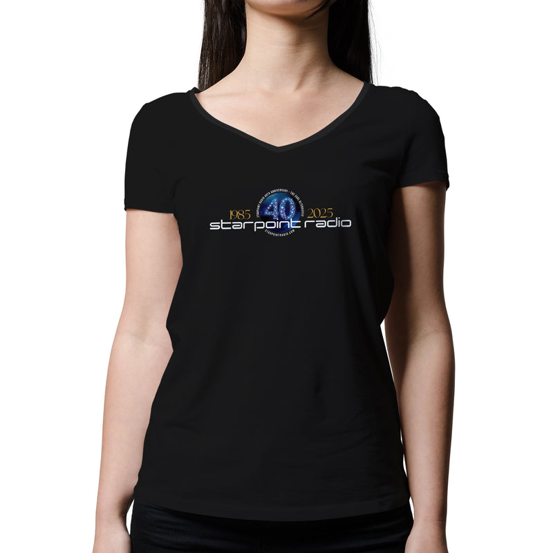 STARPOINT RADIO | Women's V-Neck T-Shirt