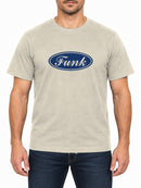 Funk Badge — Natural Stone T-shirt, front print