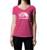 The Vinyl Face | Women's V-Neck T-Shirt