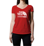 The Vinyl Face | Women's V-Neck T-Shirt