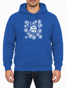 Northern Soul Way of Life — Royal Blue hoodie, front print