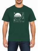 Soul Selectors — Bottle Green T-shirt, front print