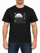 Soul Selectors — Deep Black T-shirt, front print