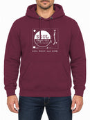 Soul Selectors — Burgundy hoodie, front print
