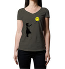 Acid Girl | Women's V-Neck T-Shirt