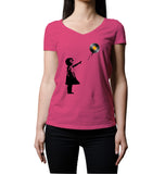 Record Girl | Women's V-Neck T-Shirt