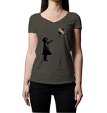 Record Girl | Women's V-Neck T-Shirt