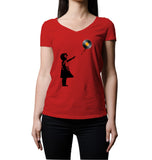 Record Girl | Women's V-Neck T-Shirt