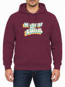 We Want the Funk — Burgundy hoodie, front print