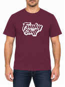 Funky Stuff — Burgundy T-shirt, front print