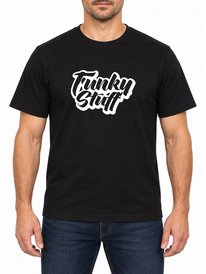 Funky Stuff — Deep Black T-shirt, front print