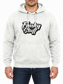 Funky Stuff — Arctic White hoodie, front print