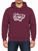 Funky Stuff — Burgundy hoodie, front print