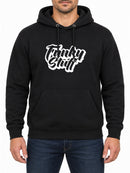 Funky Stuff — Deep Black hoodie, front print