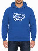 Funky Stuff — Royal Blue hoodie, front print