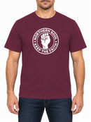Northern Soul Keep the Faith — Burgundy T-shirt, front print
