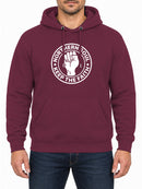 Northern Soul Keep the Faith — Burgundy hoodie, front print