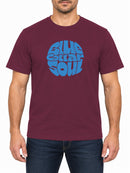 Blue Collar Soul — Burgundy T-shirt, front print