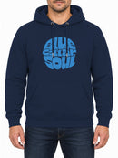 Blue Collar Soul — New French Navy hoodie, front print