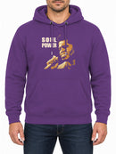 Soul Power James Brown — Purple hoodie, front print