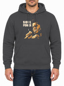 Soul Power James Brown — Solid Charcoal hoodie, front print