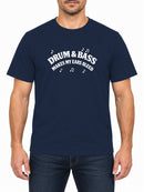 Drum and Bass — New French Navy T-shirt, front print