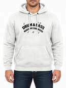 Drum and Bass — Arctic White hoodie, front print