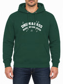 Drum and Bass — Bottle Green hoodie, front print