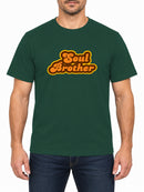 Soul Brother — Bottle Green T-shirt, front print