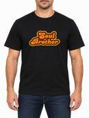 Soul Brother — Deep Black T-shirt, front print
