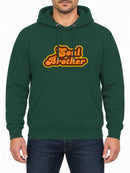 Soul Brother — Bottle Green hoodie, front print