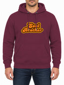 Soul Brother — Burgundy hoodie, front print