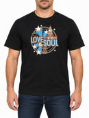 Philly Love and Soul — Deep Black T-shirt, front print