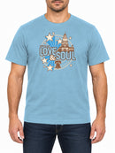 Philly Love and Soul — Sky Blue T-shirt, front print