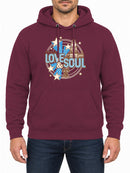 Philly Love and Soul — Burgundy hoodie, front print