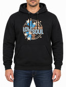 Philly Love and Soul — Deep Black hoodie, front print