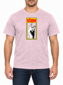 STAX — Baby Pink T-shirt, front print