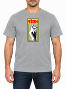 STAX — Heather Grey T-shirt, front print