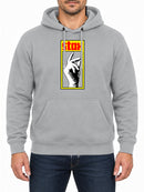 STAX — Heather Grey hoodie, front print