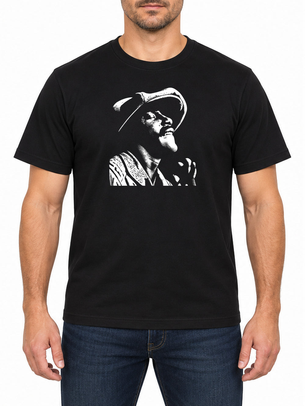 Donny Hathaway — Deep Black T-shirt, front print