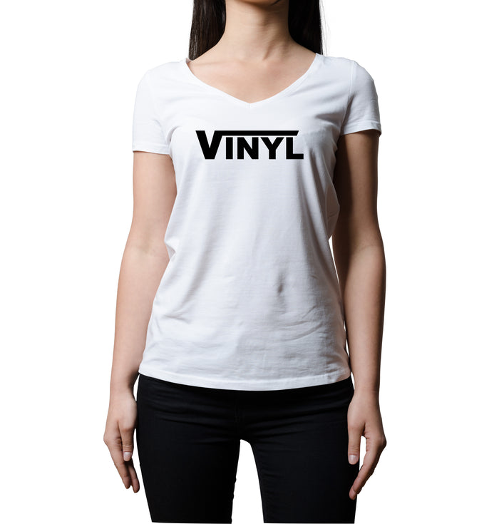 VINYL | Women's V-Neck T-Shirt