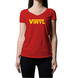 VINYL | Women's V-Neck T-Shirt
